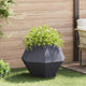 Vidaxl jardinière anthracite 75 x 75 x 60 cm acier
