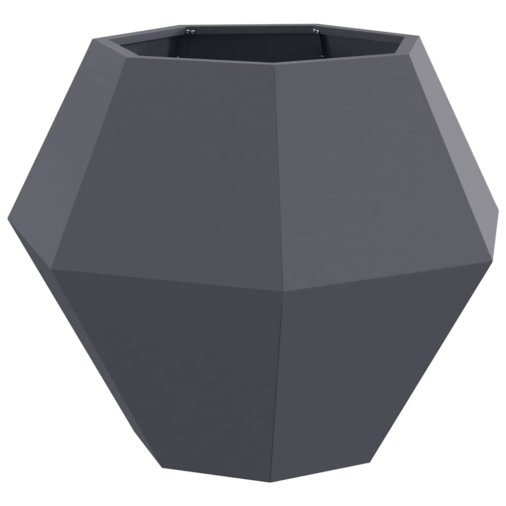 Vidaxl jardinière anthracite 75 x 75 x 60 cm acier