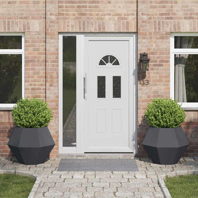 Vidaxl jardinière 2 pcs anthracite 75 x 75 x 60 cm acier