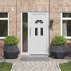 Vidaxl jardinière 2 pcs anthracite 75 x 75 x 60 cm acier