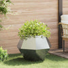 Vidaxx jardinière argent 75 x 75 x 60 cm en acier galvanisé