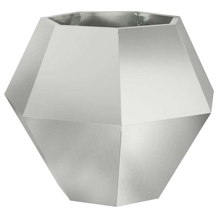 Vidaxx jardinière argent 75 x 75 x 60 cm en acier galvanisé