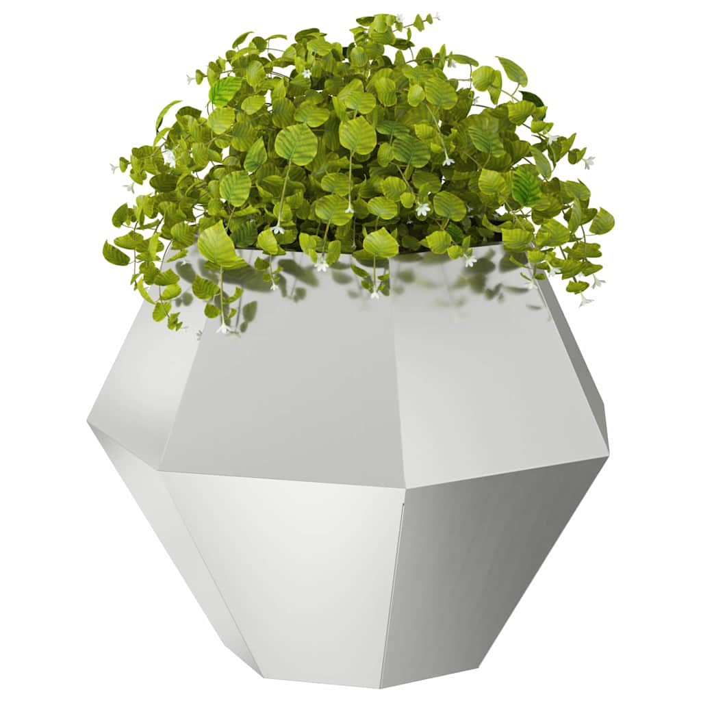 Vidaxx jardinière 2 pcs argent 75 x 75 x 60 cm acier galvanisé