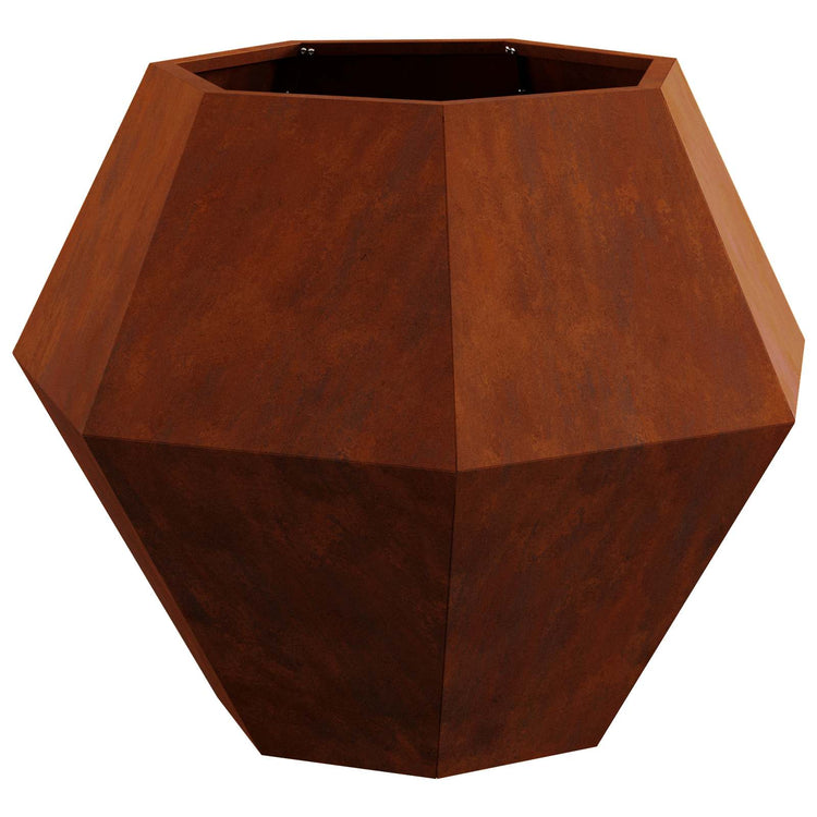 Vidaxl jardinière rouillé 75 x 75 x 60 cm acier corten