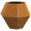 Vidaxl jardinière 2 pcs rouillé 75 x 75 x 60 cm acier corten