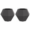 Vidaxx jardinière 2 pcs noir 50 x 50 x 40 cm acier