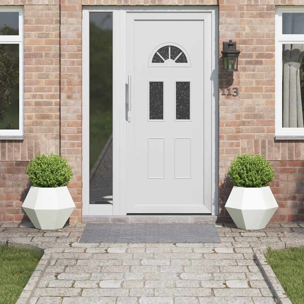 Vidaxx jardinière 2 pcs blanc 50 x 50 x 40 cm acier