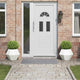 Vidaxx jardinière 2 pcs blanc 50 x 50 x 40 cm acier