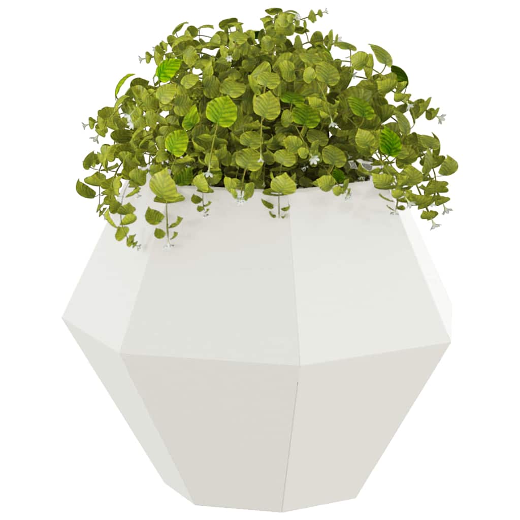 Vidaxx jardinière 2 pcs blanc 50 x 50 x 40 cm acier