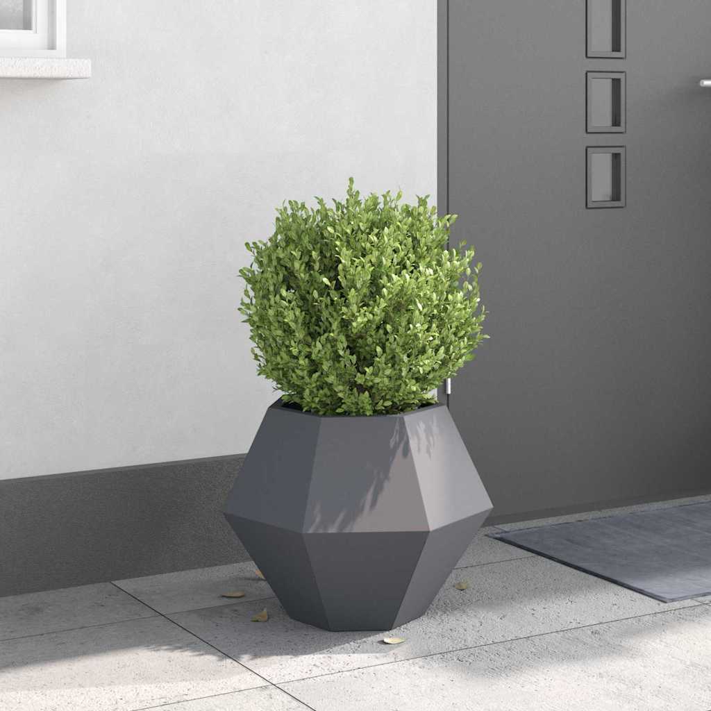 Vidaxl jardinière anthracite 50 x 50 x 40 cm acier