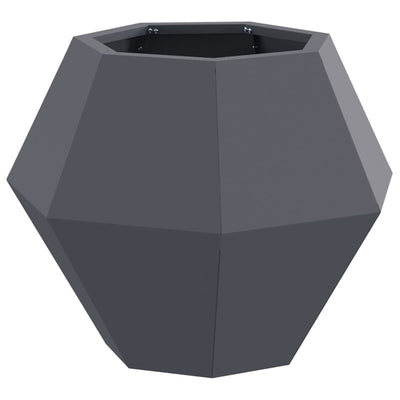 Vidaxl jardinière anthracite 50 x 50 x 40 cm acier