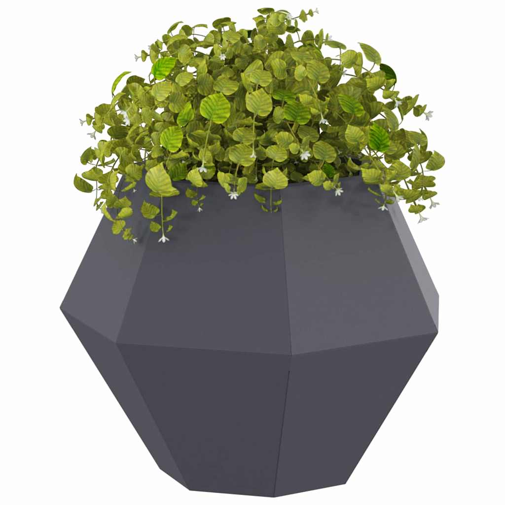Vidaxl jardinière anthracite 50 x 50 x 40 cm acier