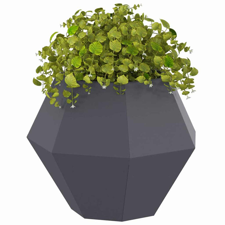 Vidaxl jardinière 2 pcs anthracite 50 x 50 x 40 cm acier