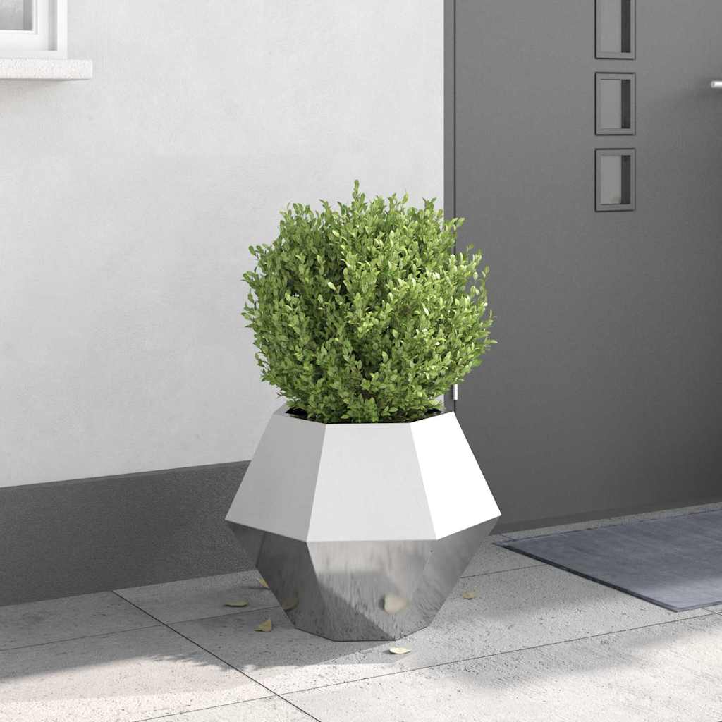 Vidaxx jardinière argent 50 x 50 x 40 cm en acier inoxydable