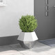 Vidaxx jardinière argent 50 x 50 x 40 cm en acier inoxydable