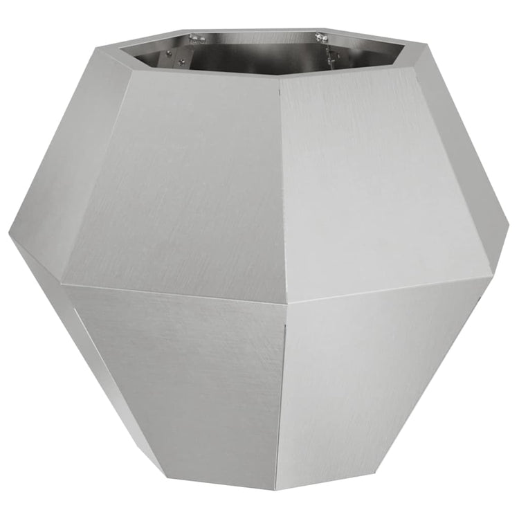 Vidaxx jardinière argent 50 x 50 x 40 cm en acier inoxydable