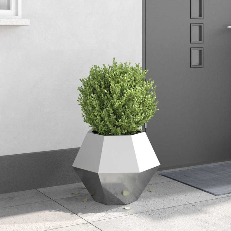 Vidaxx jardinière argent 50 x 50 x 40 cm en acier galvanisé