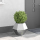 Vidaxx jardinière argent 50 x 50 x 40 cm en acier galvanisé