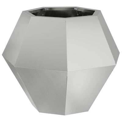 Vidaxx jardinière argent 50 x 50 x 40 cm en acier galvanisé