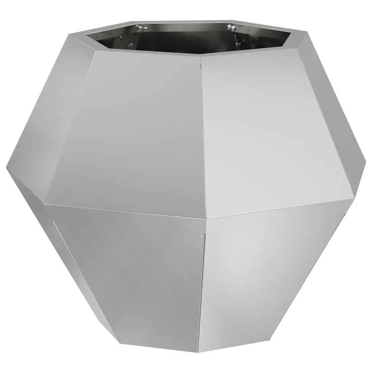Vidaxx jardinière argent 50 x 50 x 40 cm en acier galvanisé