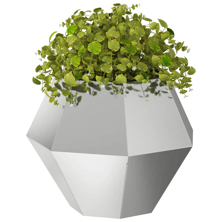 Vidaxx jardinière 2 pcs argent 50 x 50 x 40 cm en acier galvanisé