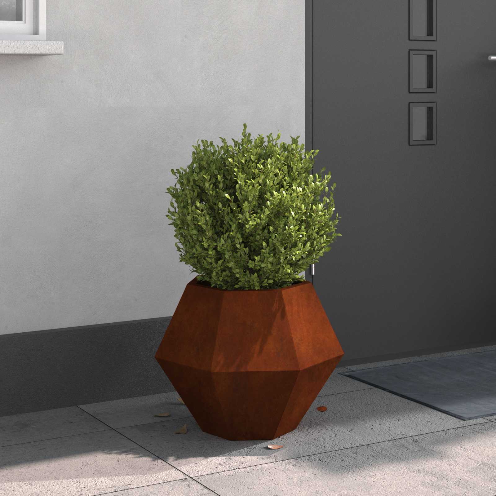 Vidaxl jardinière rouillé 50 x 50 x 40 cm acier corten