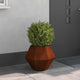 Vidaxl jardinière rouillé 50 x 50 x 40 cm acier corten