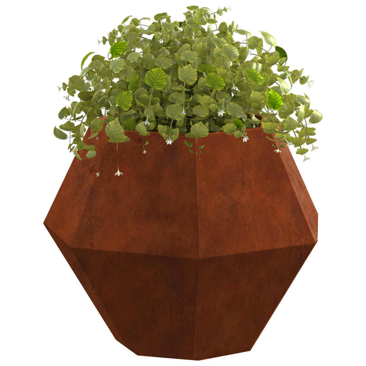 Vidaxl jardinière rouillé 50 x 50 x 40 cm acier corten