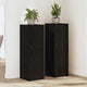 Vidaxx support pour plantes 2 pcs chêne noir 33 x 33 x 100 cm