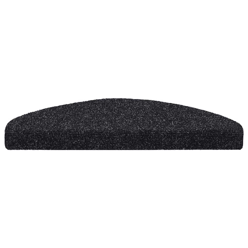 Vidaxx tapis d'escalier auto-adhésifs 20 pièces 65x21x4 cm noir semi-circulaire grand