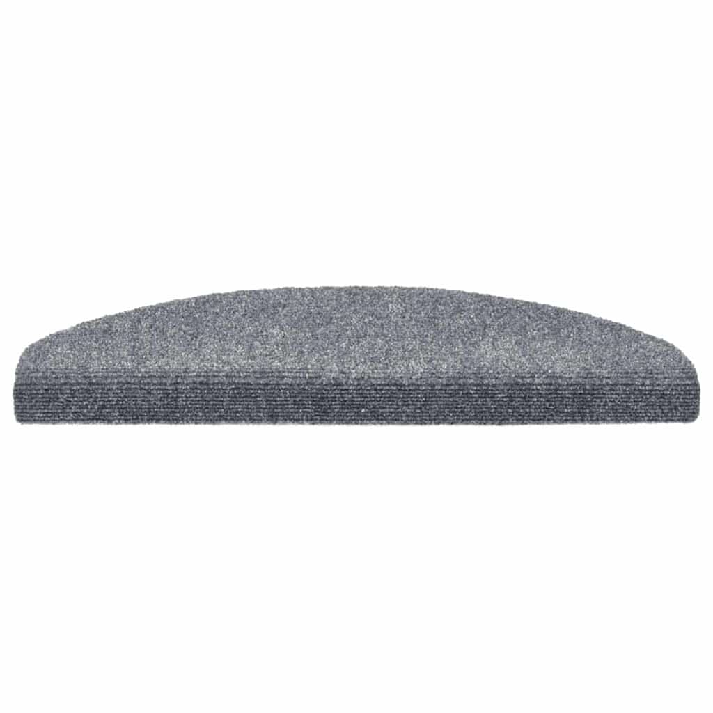 Vidaxx tapis d'escalier autocollants 20 pièces 65x21x4 cm gris clair semi-circulaire grand