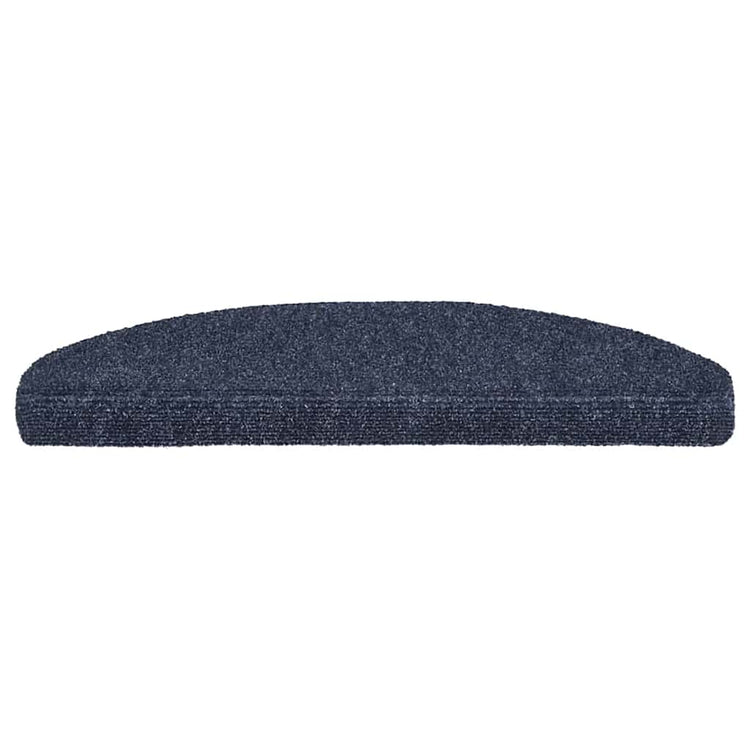 VidaXL tapis d'escalier auto-adhésifs 20 pièces 65x21x4 cm bleu semi-circulaire grand