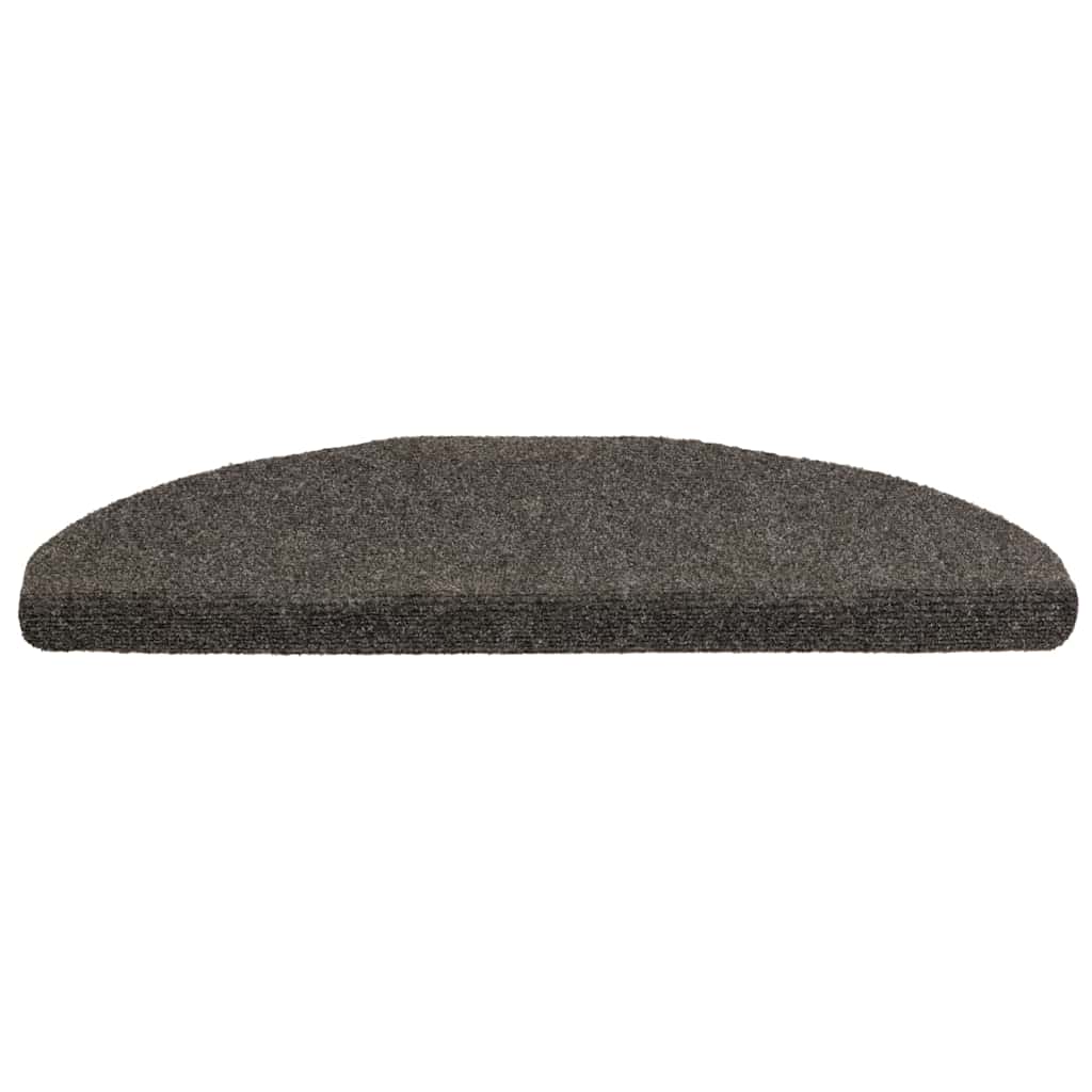 Vidaxx tapis d'escalier auto-adhésifs 20 pcs 65x21x4 cm anthracite semi-circulaire grand
