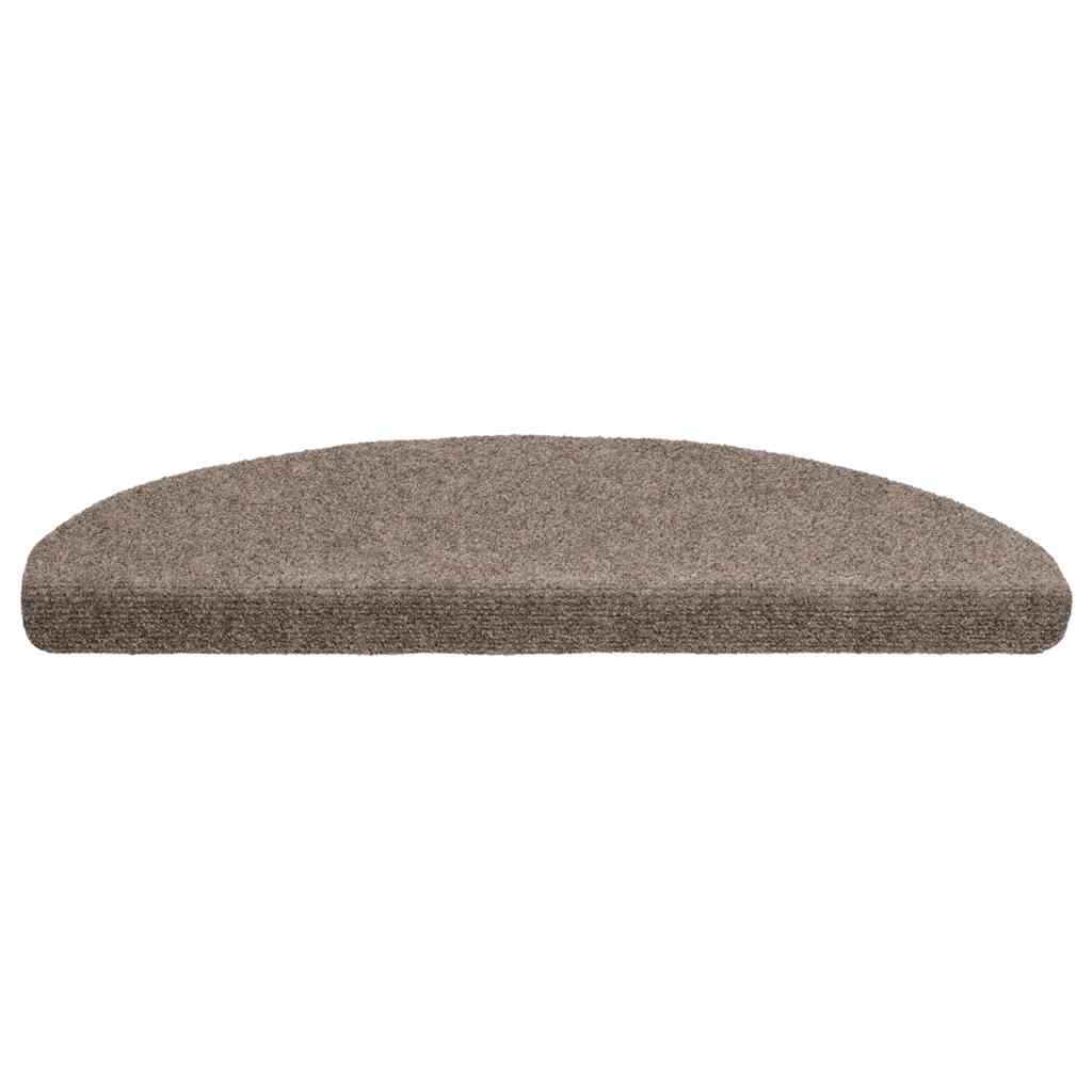 VidaXL tapis d'escalier auto-adhésifs 20 pièces 65x21x4 cm beige semi-circulaire grand