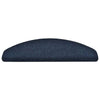 VidaXL tapis d'escalier auto-adhésifs 20 pièces 65x21x4 cm bleu marine semi-circulaire grand