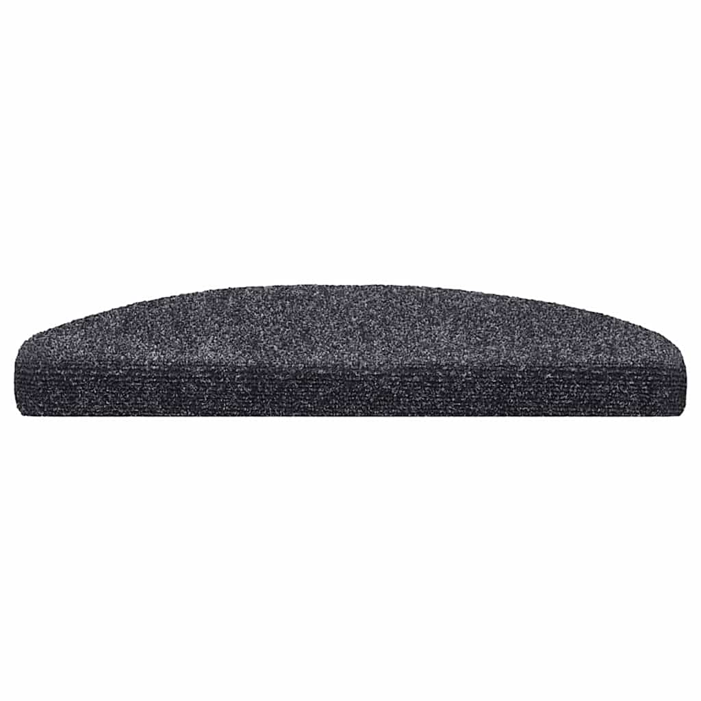 Vidaxx tapis d'escalier autocollants 30 pièces 65x21x4 cm gris foncé semi-circulaire grand