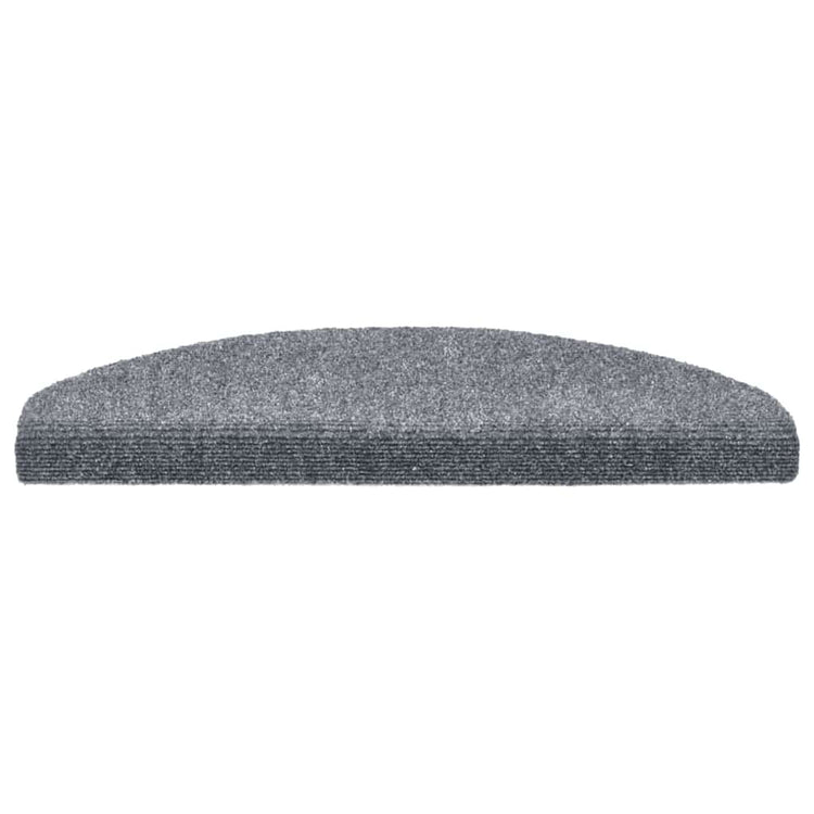 Vidaxx tapis d'escalier autocollants 30 pièces 65x21x4 cm gris clair semi-circulaire grand