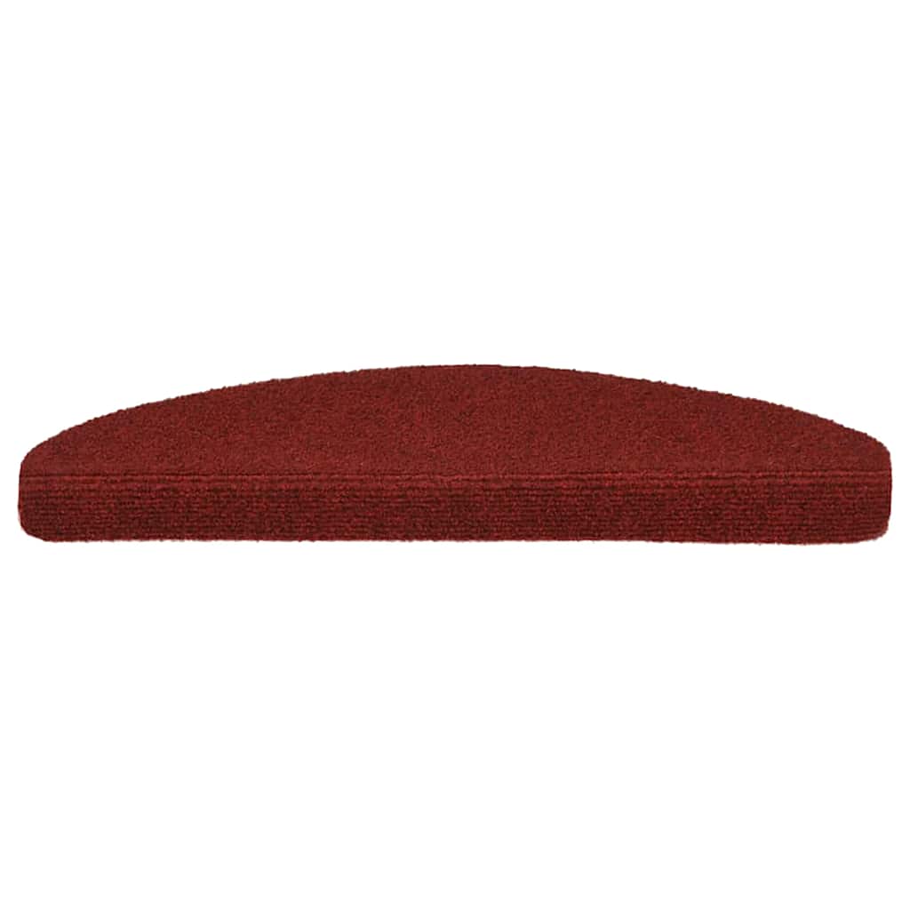 VidaXL tapis d'escalier auto-adhésifs 30 pièces 65x21x4 cm rouge bordeaux semi-circulaire grand