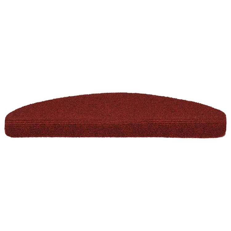 VidaXL tapis d'escalier auto-adhésifs 30 pièces 65x21x4 cm rouge bordeaux semi-circulaire grand