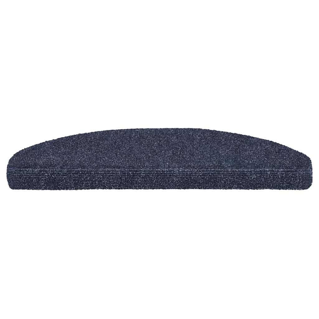 Vidaxx tapis d'escalier auto-adhésifs 30 pièces 65x21x4 cm bleu semi-circulaire grand