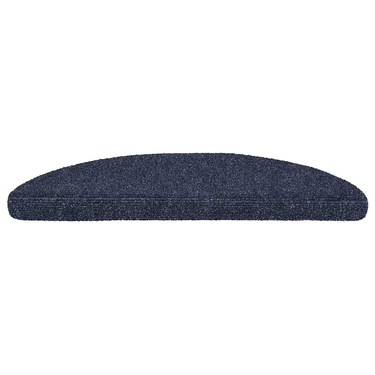 VidaXL tapis d'escalier auto-adhésifs 20 pièces 56x17x3 cm bleu semi-circulaire