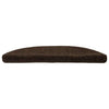 VidaXL tapis d'escalier auto-adhésifs 20 pièces 56x17x3 cm marron semi-circulaire
