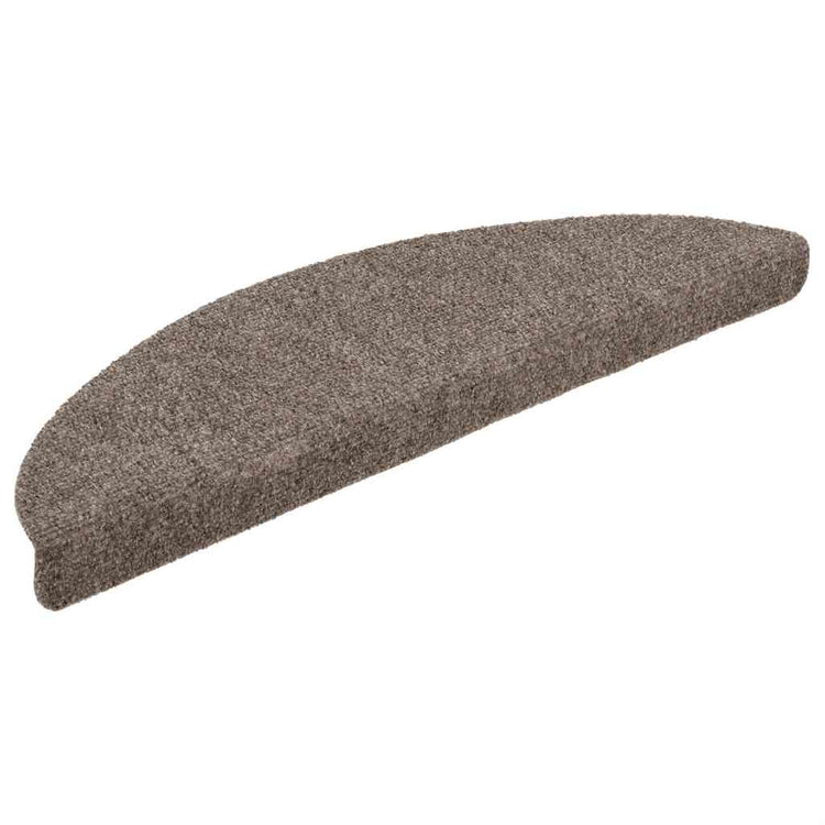 VidaXL tapis d'escalier auto-adhésifs 20 pièces 56x17x3 cm beige semi-circulaire