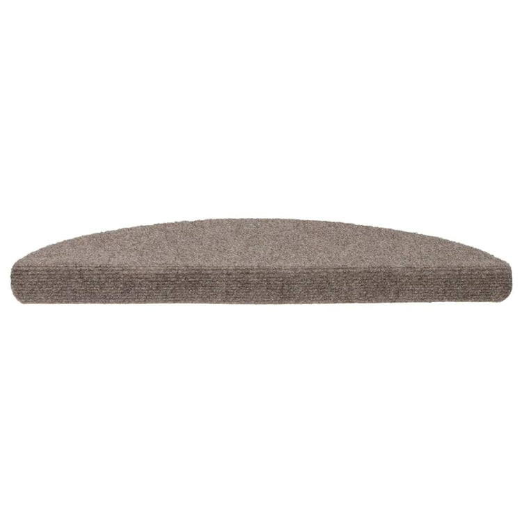 VidaXL tapis d'escalier auto-adhésifs 20 pièces 56x17x3 cm beige semi-circulaire