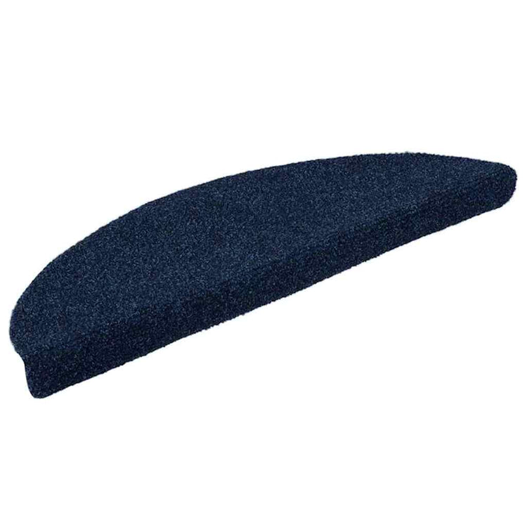 VidaXL tapis d'escalier auto-adhésifs 20 pièces 56x17x3 cm bleu marine semi-circulaire