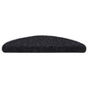 VidaXL tapis d'escalier auto-adhésifs 30 pièces 56x17x3 cm noir semi-circulaire