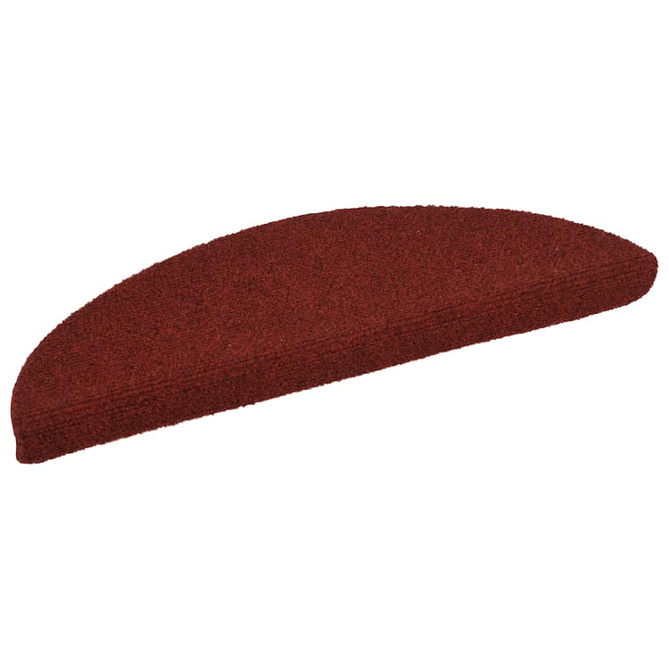 VidaXL tapis d'escalier auto-adhésifs 30 pièces 56x17x3 cm rouge bordeaux semi-circulaire