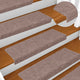 Vidaxx tapis d'escalier autocollants 30 pièces 65x21x4 cm crème avec bord rectangulaire