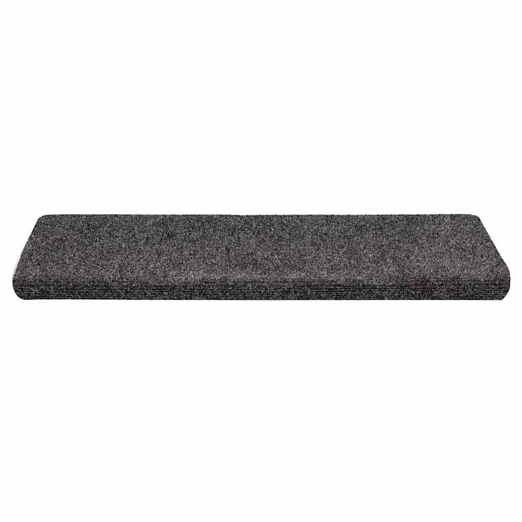 VidaXL tapis d'escalier auto-adhésifs 30 pièces 65x21x4 cm bord rectangulaire gris