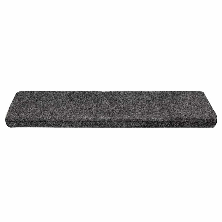VidaXL tapis d'escalier auto-adhésifs 30 pièces 65x21x4 cm bord rectangulaire gris
